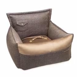 Winston Bilstol för hund Dark Beige