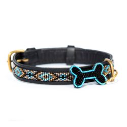 Zinj Design Hundhalsband Skinny Ombima Turquoise