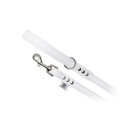 Buddy Belts Premium Hundkoppel, Vit