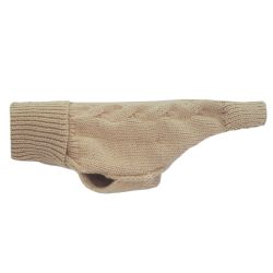Gustaf & Evita Stickad Hundtröja, Beige