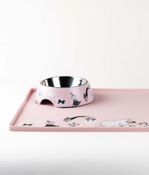 Moomin Pets Matskålsunderlägg silikon Rosa, small