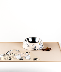 Moomin Pets Matskålsunderlägg silikon Beige, large