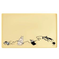 Moomin Pets Matskålsunderlägg silikon Gul, small