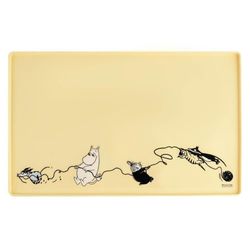 Moomin Pets Matskålsunderlägg silikon Gul, small