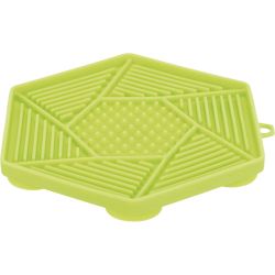 Lick'n'Snack platta med sugkoppar, silikon, green