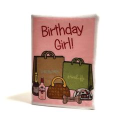 Birthday Girl Card, Hundleksak