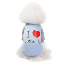 Hundtröja I love Mom & Dad
