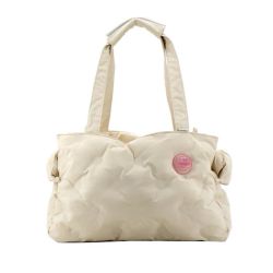 ARKIKA Cotton Pet Carrier Bag, Creme