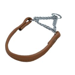 Petit Halvstryp hundhalsband, Brun