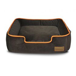Aron Plush Bed - Brown