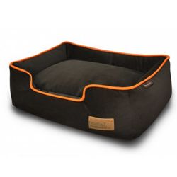 Aron Plush Bed - Brown