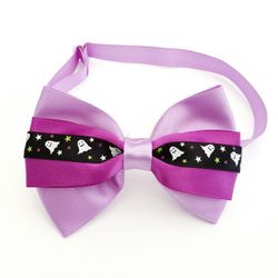 Halloween Bow, Purple Ghosts