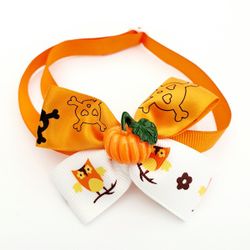 Halloween Bow, Skull and Owls