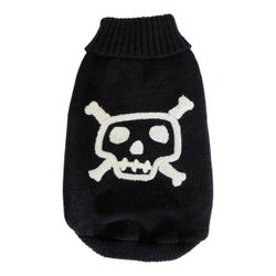 Pullover w White Skull