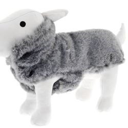 Fluffy Fur Coat - Grey