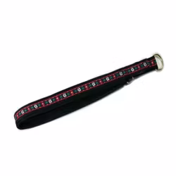 Half Check Neoprene Flower Collar Black
