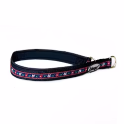 Half Check Neoprene Flower Collar Black
