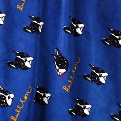 Cosy Pet Fleece Plaid Black Dogs Navy