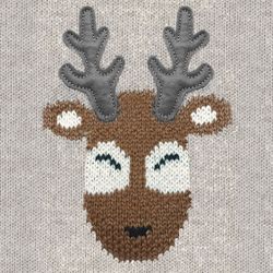 Sweater Santa Deer - Beige