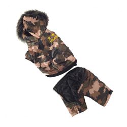 Light Padded 4-legged Camo Coat