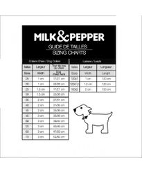 Milk & Pepper Hundhalsband, Stardust Gold