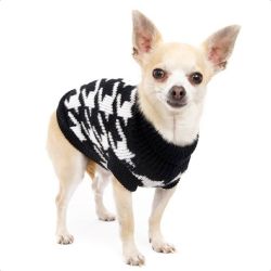 Sweater with Dog Tooth Pattern