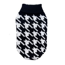 Sweater with Dog Tooth Pattern