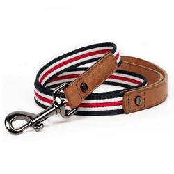 Heritage Striped Leash - Navy/White/Red