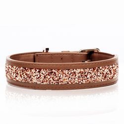 Milk & Pepper Quarts Vegan leather Collar - Cognac