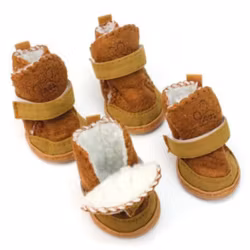 Short Boots w Fur - Camel