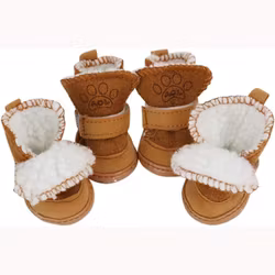 Short Boots w Fur - Camel
