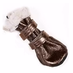 Boots w soft fur inside - Bronze strl. 5