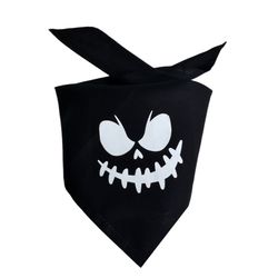 Halloween Bandana Scary Pumpkin Face
