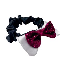 Bow Tie Collar Elastic Christmas