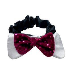 Bow Tie Collar Elastic Christmas