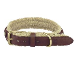 Happy House Collar Vegan Leather and Teddy Brown