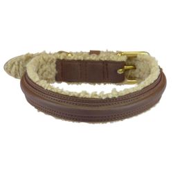 Happy House Collar Vegan Leather and Teddy Brown