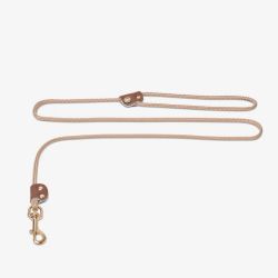 Exclusive Naval Rope Leash Brown/Gold
