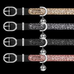 Milk & Pepper Katthalsband Stardust Black