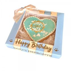 Dolci Impronte - Blue Cake Heart - Hand Decorated - 110g