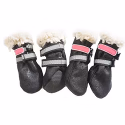 Boots w soft fur inside - Black