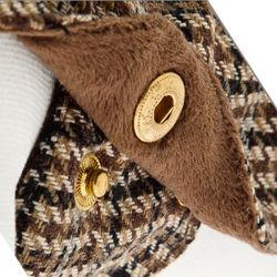 London Checked Wool Mix Coat w Warm Lining
