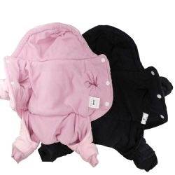 Buffy 4-legs Plush Rhinestone Suit, Pink