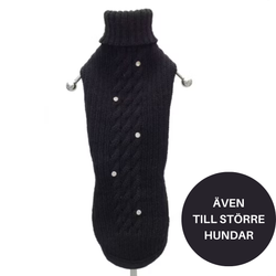 Cortina merino sweater w crystals - Black