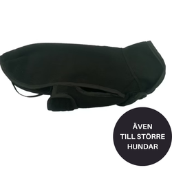 Double Layer Fleece Coat, Black