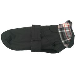 Trench, Detachable sheep like fur lining - Black
