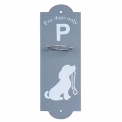 Hanger w Ring for Dog Leashes - Grey