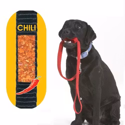 Anti Bite Leash w chili taste - Black