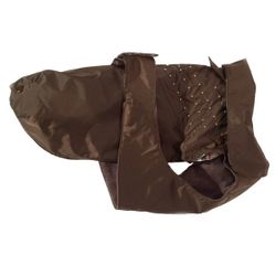 Pug/FrBulldog Brown Trench w. Studs and Detachable Lining
