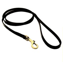 Chelsea Leather Leash Black 185cm